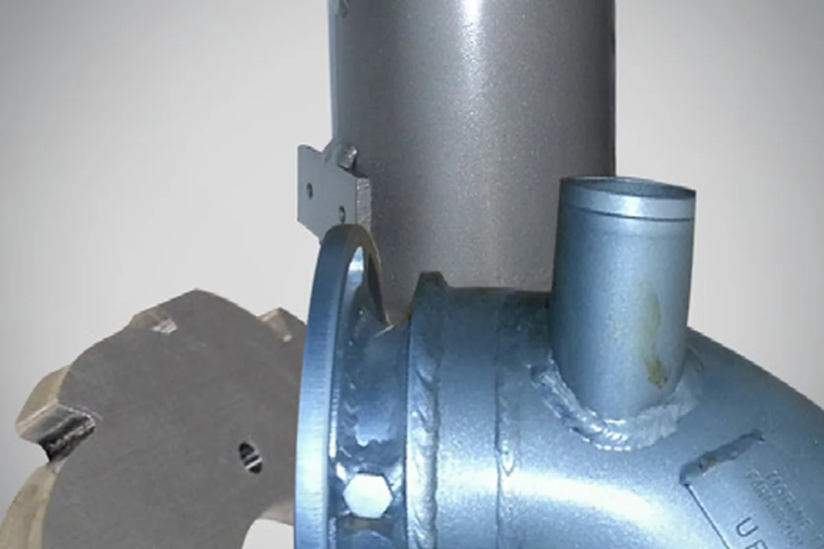 Fabricated marine pipe spool with flanged branches